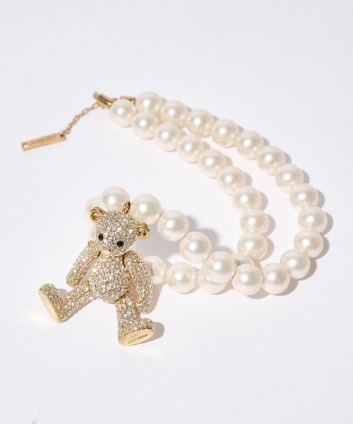 AMBUSH(アンブッシュ)の「【AMBUSH/アンブッシュ】PAVE BIG TEDDY BEAR NECKLACE(ネックレス・レディース・ゴールド・FREE)」の3枚目の写真