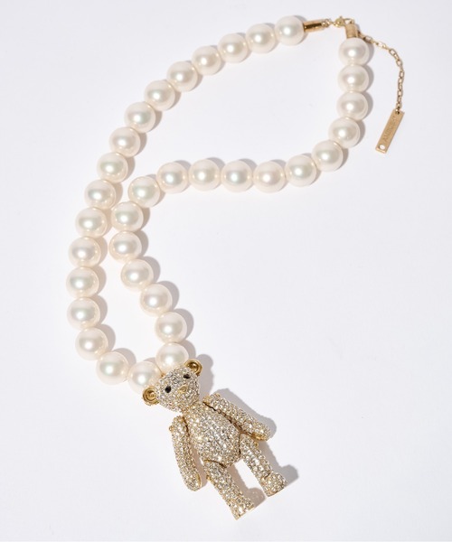 AMBUSH(アンブッシュ)の「【AMBUSH/アンブッシュ】PAVE BIG TEDDY BEAR NECKLACE(ネックレス・レディース・ゴールド・FREE)」の2枚目の写真