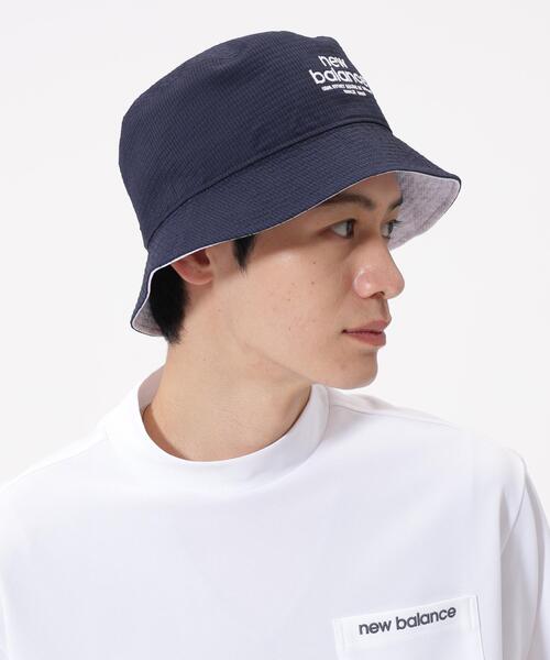 New Balance Golf（ニューバランスゴルフ）の「【new balance golf】リバーシブル バケットハット (UNISEX)（ハット・レディース・ホワイト/ネイビー/ブラック・FREE）」の3枚目の写真