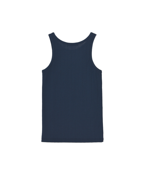 NICK&NICOLE(ニックアンドニコール)の「RIB EMBROIDERY SLEEVELESS TOP_NAVY(Tシャツ/カットソー・レディース・その他・FREE)」の2枚目の写真