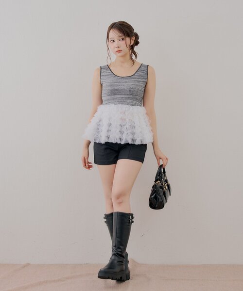 Chico（チコ）の「金ボタンコンパクトショートパンツ（その他パンツ・レディース・ブラウン/ベージュ/ブラック・SMALL/MEDIUM）」の20枚目の写真