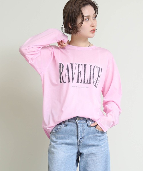 Re Fiina（フィーナ）の「シアーロゴロンＴ（Tシャツ/カットソー・レディース・オフホワイト/ピンク・FREE）」の2枚目の写真