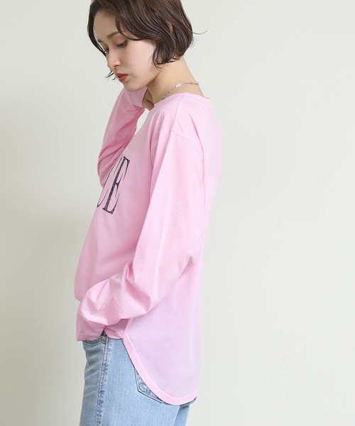 Re Fiina（フィーナ）の「シアーロゴロンＴ（Tシャツ/カットソー・レディース・オフホワイト/ピンク・FREE）」の20枚目の写真