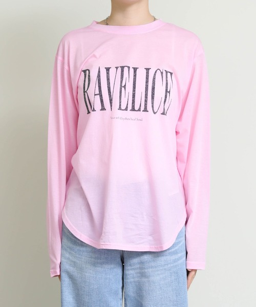 Re Fiina（フィーナ）の「シアーロゴロンＴ（Tシャツ/カットソー・レディース・オフホワイト/ピンク・FREE）」の18枚目の写真