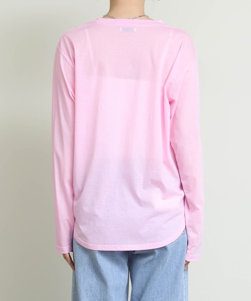 Re Fiina（フィーナ）の「シアーロゴロンＴ（Tシャツ/カットソー・レディース・オフホワイト/ピンク・FREE）」の17枚目の写真