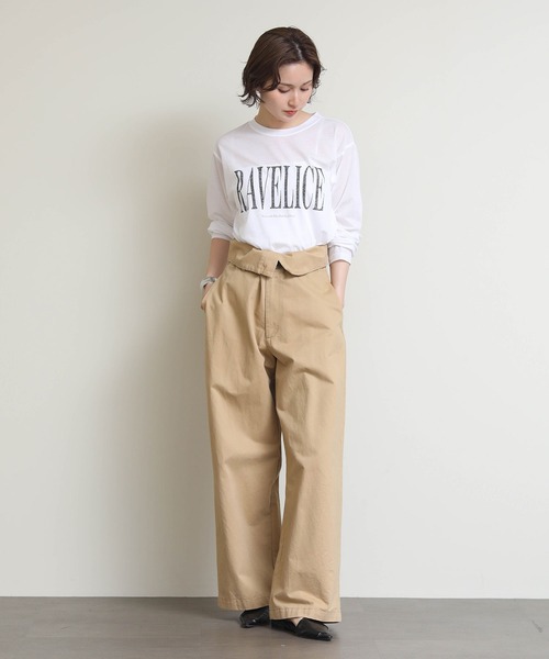 Re Fiina（フィーナ）の「シアーロゴロンＴ（Tシャツ/カットソー・レディース・オフホワイト/ピンク・FREE）」の10枚目の写真