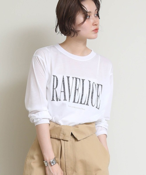 Re Fiina（フィーナ）の「シアーロゴロンＴ（Tシャツ/カットソー・レディース・オフホワイト/ピンク・FREE）」の6枚目の写真
