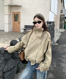 ショート丈トレンチジャケット