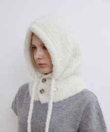 HALDEN（ハルデン）の「mild hairy balaclava (C057_ivory)（ニットキャップ/ビーニー）」