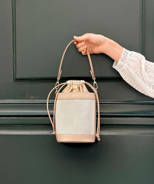 q bag paris(キューバッグパリ)の「miel ミエル バケツ ショルダーバッグ(ショルダーバッグ・レディース・ブラック/ベージュ/ネイビー/ブラウン/オリーブ・FREE)」の19枚目の写真