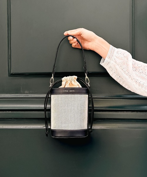 q bag paris(キューバッグパリ)の「miel ミエル バケツ ショルダーバッグ(ショルダーバッグ・レディース・ブラック/ベージュ/ネイビー/ブラウン/オリーブ・FREE)」の12枚目の写真