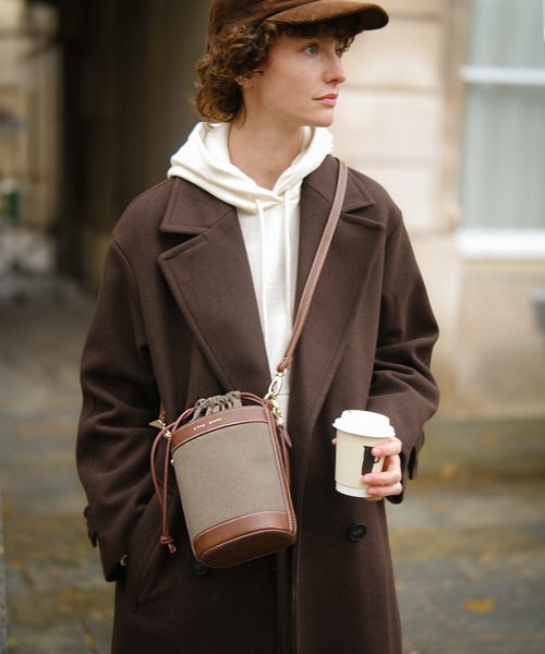 q bag paris(キューバッグパリ)の「miel ミエル バケツ ショルダーバッグ(ショルダーバッグ・レディース・ブラック/ベージュ/ネイビー/ブラウン/オリーブ・FREE)」の9枚目の写真