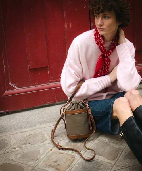 q bag paris(キューバッグパリ)の「miel ミエル バケツ ショルダーバッグ(ショルダーバッグ・レディース・ブラック/ベージュ/ネイビー/ブラウン/オリーブ・FREE)」の10枚目の写真