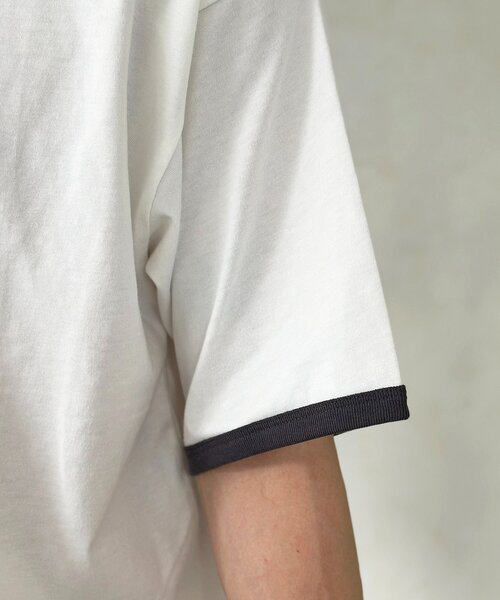 U.S. POLO ASSN.(ユーエスポロアッスン)の「配色リンガーT(Tシャツ/カットソー・メンズ・アイボリー/ホワイト/サックスブルー・MEDIUM/LARGE)」の14枚目の写真