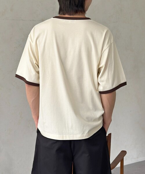 U.S. POLO ASSN.(ユーエスポロアッスン)の「配色リンガーT(Tシャツ/カットソー・メンズ・アイボリー/ホワイト/サックスブルー・MEDIUM/LARGE)」の17枚目の写真