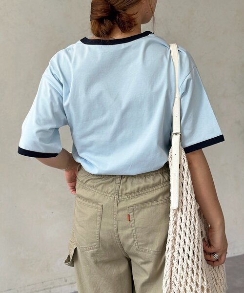 U.S. POLO ASSN.(ユーエスポロアッスン)の「配色リンガーT(Tシャツ/カットソー・メンズ・アイボリー/ホワイト/サックスブルー・MEDIUM/LARGE)」の22枚目の写真