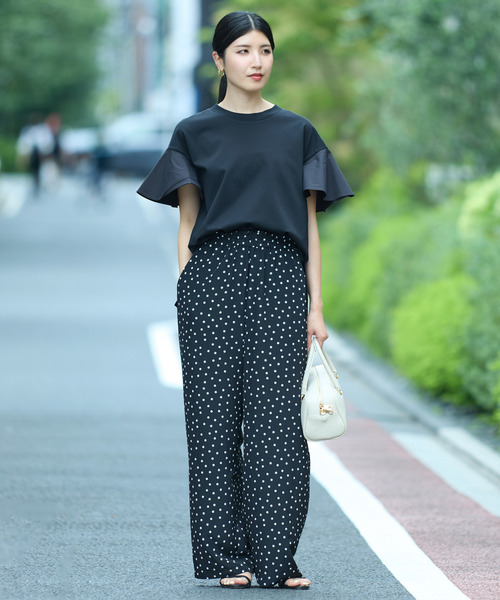 Tiara(ティアラ)の「ドットイージーパンツ(セットアップ可)(その他パンツ・レディース・ホワイト/ブラック・2/3)」の21枚目の写真