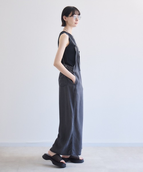 Paradise Picnic(パラダイスピクニック)の「33℃ テンセルデニムオールインワン(つなぎ/オールインワン・レディース・ブルー/ブラック・FREE)」の10枚目の写真