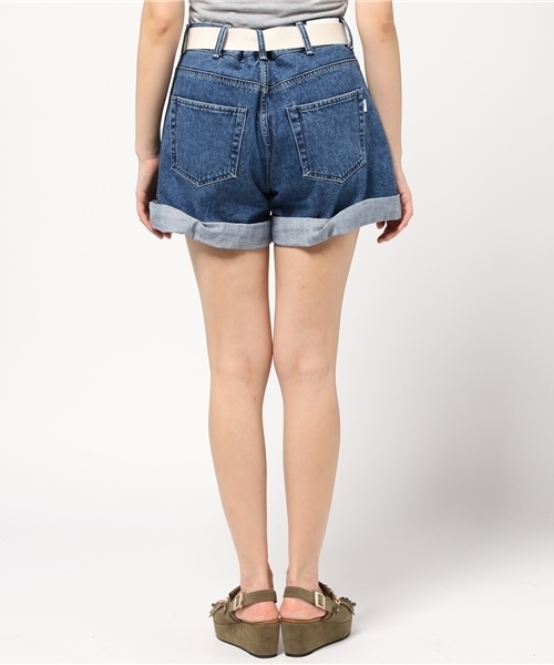 Regalect(リガレクト)の「Solid Bermuda(デニムパンツ・レディース・サックスブルー/ブルー・FREE)」の14枚目の写真