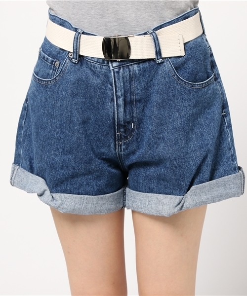 Regalect(リガレクト)の「Solid Bermuda(デニムパンツ・レディース・サックスブルー/ブルー・FREE)」の15枚目の写真