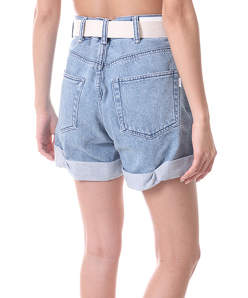 Regalect(リガレクト)の「Solid Bermuda(デニムパンツ・レディース・サックスブルー/ブルー・FREE)」の18枚目の写真