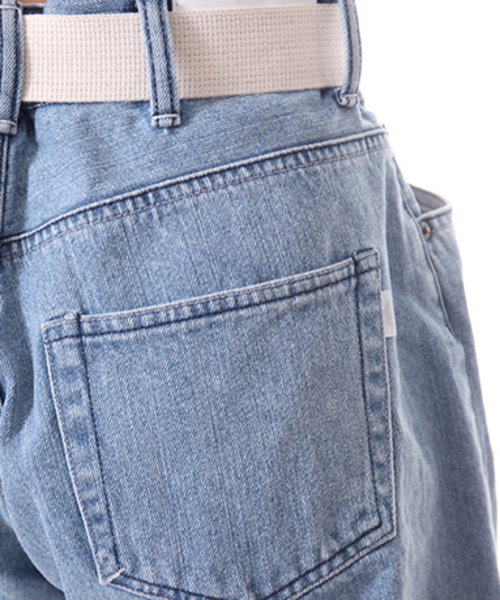 Regalect(リガレクト)の「Solid Bermuda(デニムパンツ・レディース・サックスブルー/ブルー・FREE)」の19枚目の写真