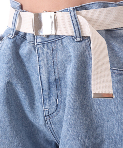 Regalect(リガレクト)の「Solid Bermuda(デニムパンツ・レディース・サックスブルー/ブルー・FREE)」の20枚目の写真