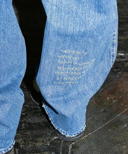 my beautiful landlet(マイビューティフルランドレット)の「【my beautiful landlet】12.5oz DENIM 5-POCKET PANTS - used(デニムパンツ・メンズ・インディゴブルー・0/1/2)」の3枚目の写真