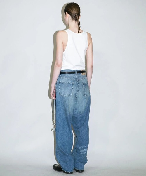 my beautiful landlet(マイビューティフルランドレット)の「【my beautiful landlet】12.5oz DENIM 5-POCKET PANTS - used(デニムパンツ・メンズ・インディゴブルー・0/1/2)」の6枚目の写真