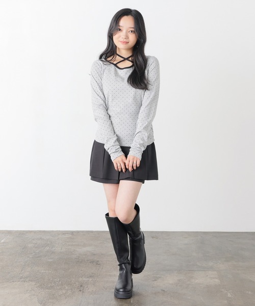 Honeys(ハニーズ)の「ホルター付トップス(Tシャツ/カットソー・レディース・ピンク系その他2/ホワイト系その他2/ブラック系その他2/グレー系その他2・L/S/M)」の14枚目の写真