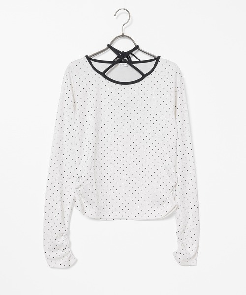 Honeys(ハニーズ)の「ホルター付トップス(Tシャツ/カットソー・レディース・ピンク系その他2/ホワイト系その他2/ブラック系その他2/グレー系その他2・L/S/M)」の16枚目の写真