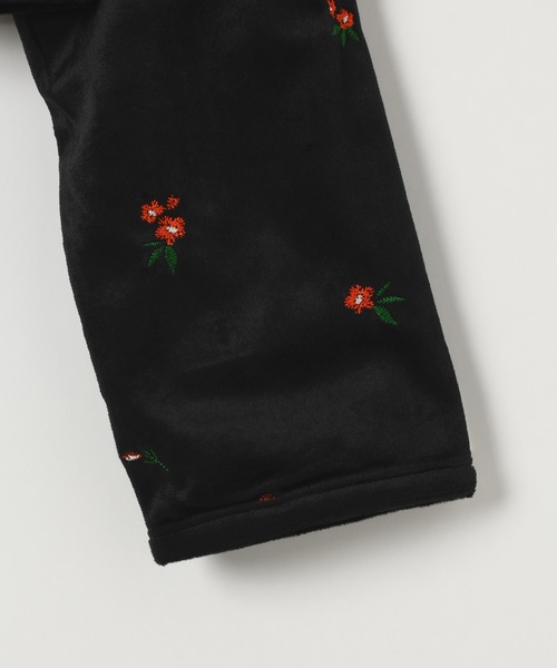GEORGE'S(ジョージズ)の「ベロア刺繍カーディガン(カーディガン/ボレロ・レディース・ボルドー/ブラック・FREE)」の9枚目の写真