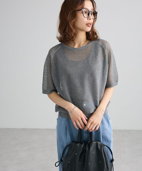 Green Parks(グリーンパークス)の「【UVカット・接触冷感・抗菌加工】機能付テレコリブタンクトップⅢ(タンクトップ・レディース・モカ/チャコールグレー/ホワイト/ブラック・FREE)」の16枚目の写真