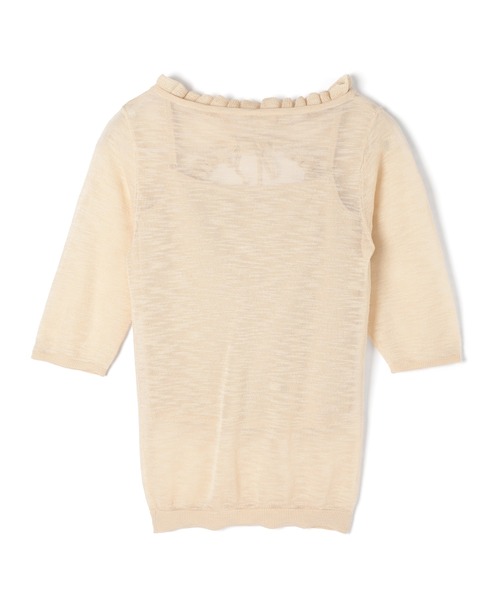 M DOLLY(エムドリー)の「*M DOLLY original* Cutout felicie sheer tops / カットアウトフェリシーシアートップス(ニット/セーター・レディース・ベージュ/グレー・FREE)」の22枚目の写真