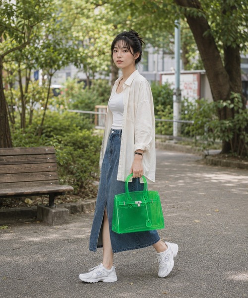 KONVINI（コンビニ）の「【KONVINI select】トレンド ジェリーバッグ JellyBag　クリアバッグ カラーバッグ A4サイズ対応　トレンド　バレエコア（ハンドバッグ・レディース・イエロー/ブルー/グリーン/ライトブルー・FREE）」の21枚目の写真