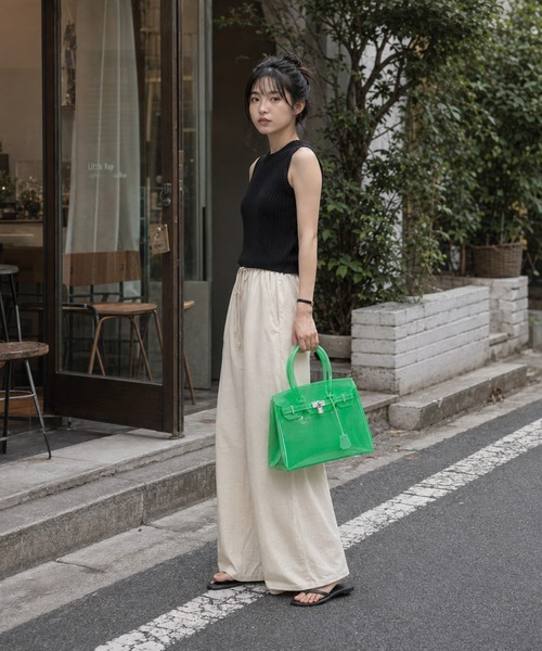 KONVINI（コンビニ）の「【KONVINI select】トレンド ジェリーバッグ JellyBag　クリアバッグ カラーバッグ A4サイズ対応　トレンド　バレエコア（ハンドバッグ・レディース・イエロー/ブルー/グリーン/ライトブルー・FREE）」の22枚目の写真