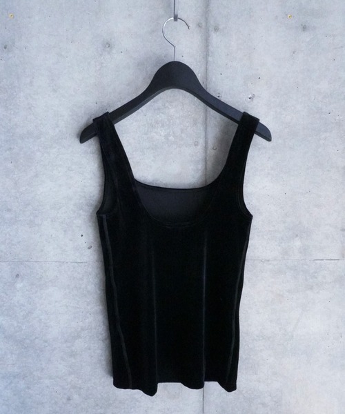 SIMONE WILD(シモーネワイルド)の「VELVET SINGLET(タンクトップ・レディース・オリーブ/ブラック・S/M)」の14枚目の写真