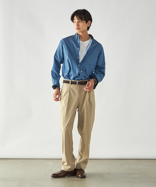 COMME CA ISM(コムサイズム)の「播州織 デニムライクシャンブレー ボタンダウンシャツ(シャツ/ブラウス・メンズ・ブルー/ネイビー・M/L)」の18枚目の写真