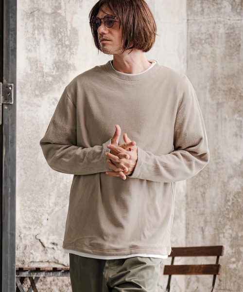 CAMBIO(カンビオ)の「mlt5815-フェイクレイヤードロンT(HLCM0291)(Tシャツ/カットソー・メンズ・ネイビー/ブルー/モカ・S/M/L)」の14枚目の写真