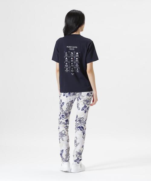PEARLY GATES(パーリーゲイツ)の「カノコストレッチ半袖Tシャツ(Tシャツ/カットソー・レディース・ネイビー・SMALL/MEDIUM/LARGE)」の5枚目の写真