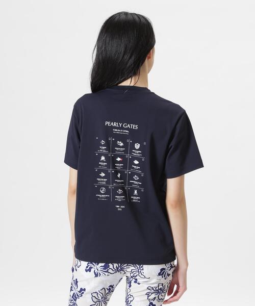 PEARLY GATES(パーリーゲイツ)の「カノコストレッチ半袖Tシャツ(Tシャツ/カットソー・レディース・ネイビー・SMALL/MEDIUM/LARGE)」の6枚目の写真