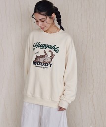 Lazyネコ刺繍スウェット