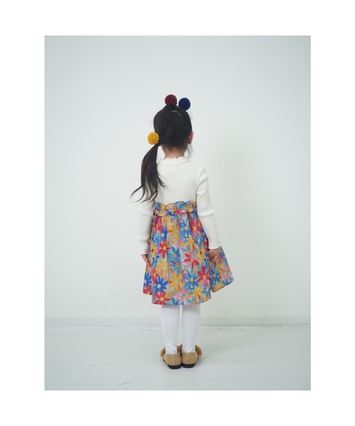 nino(ニノ)の「リボン&フラワーワンピース(ワンピース・キッズ・ピンク/アイボリー・130cm/140cm)」の16枚目の写真