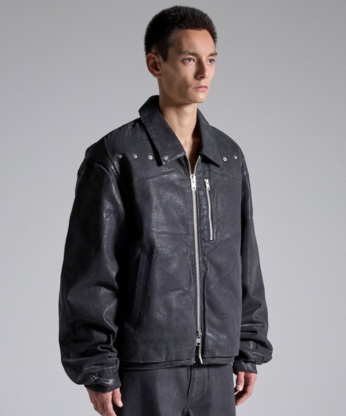GRANCY】Coated Denim Blouson / コーティングデニムブルゾン