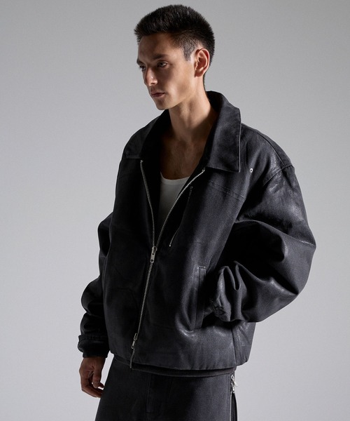 GRANCY(グランシー)の「【GRANCY】Coated Denim Blouson / コーティングデニムブルゾン(ブルゾン・メンズ・ブラック・L/M/S)」の5枚目の写真