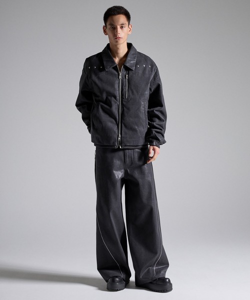 GRANCY(グランシー)の「【GRANCY】Coated Denim Blouson / コーティングデニムブルゾン(ブルゾン・メンズ・ブラック・L/M/S)」の13枚目の写真