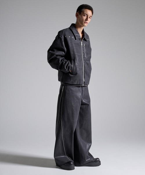 GRANCY(グランシー)の「【GRANCY】Coated Denim Blouson / コーティングデニムブルゾン(ブルゾン・メンズ・ブラック・L/M/S)」の15枚目の写真