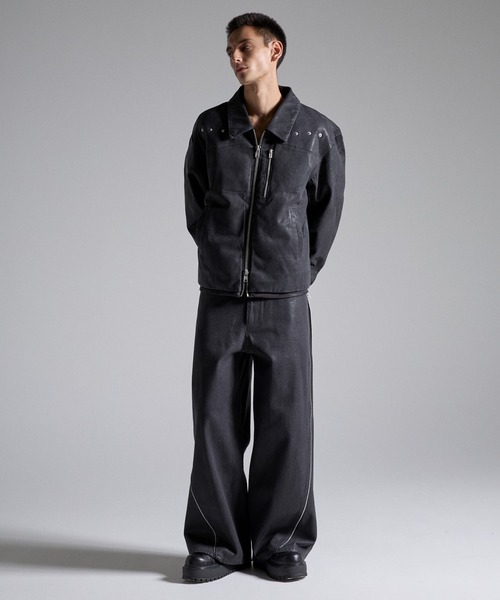 GRANCY(グランシー)の「【GRANCY】Coated Denim Blouson / コーティングデニムブルゾン(ブルゾン・メンズ・ブラック・L/M/S)」の18枚目の写真