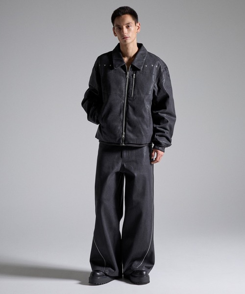 GRANCY(グランシー)の「【GRANCY】Coated Denim Blouson / コーティングデニムブルゾン(ブルゾン・メンズ・ブラック・L/M/S)」の19枚目の写真