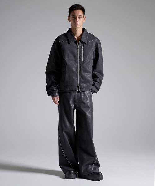 GRANCY(グランシー)の「【GRANCY】Coated Denim Blouson / コーティングデニムブルゾン(ブルゾン・メンズ・ブラック・L/M/S)」の20枚目の写真